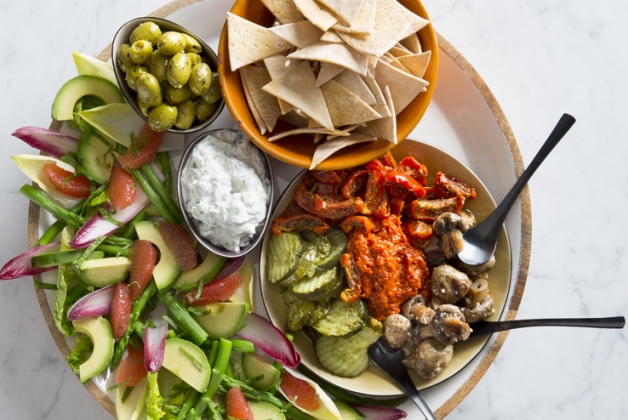 Groenrijke tapasschotel